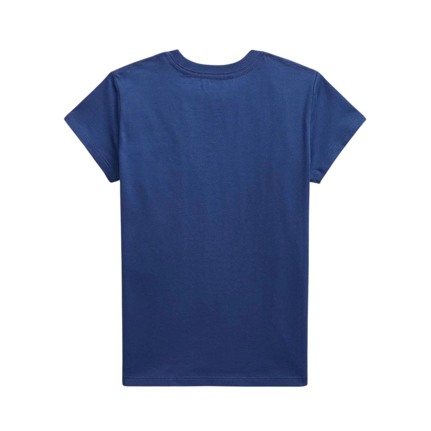 T-shirt Bambina in cotone elasticizzato con logo frontale multicolore 