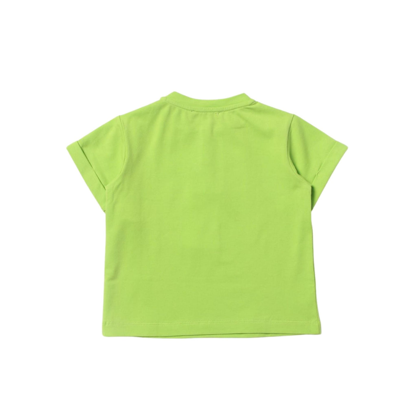 T-shirt Bambina a girocollo, in cotone elasticizzato, con maniche corte 