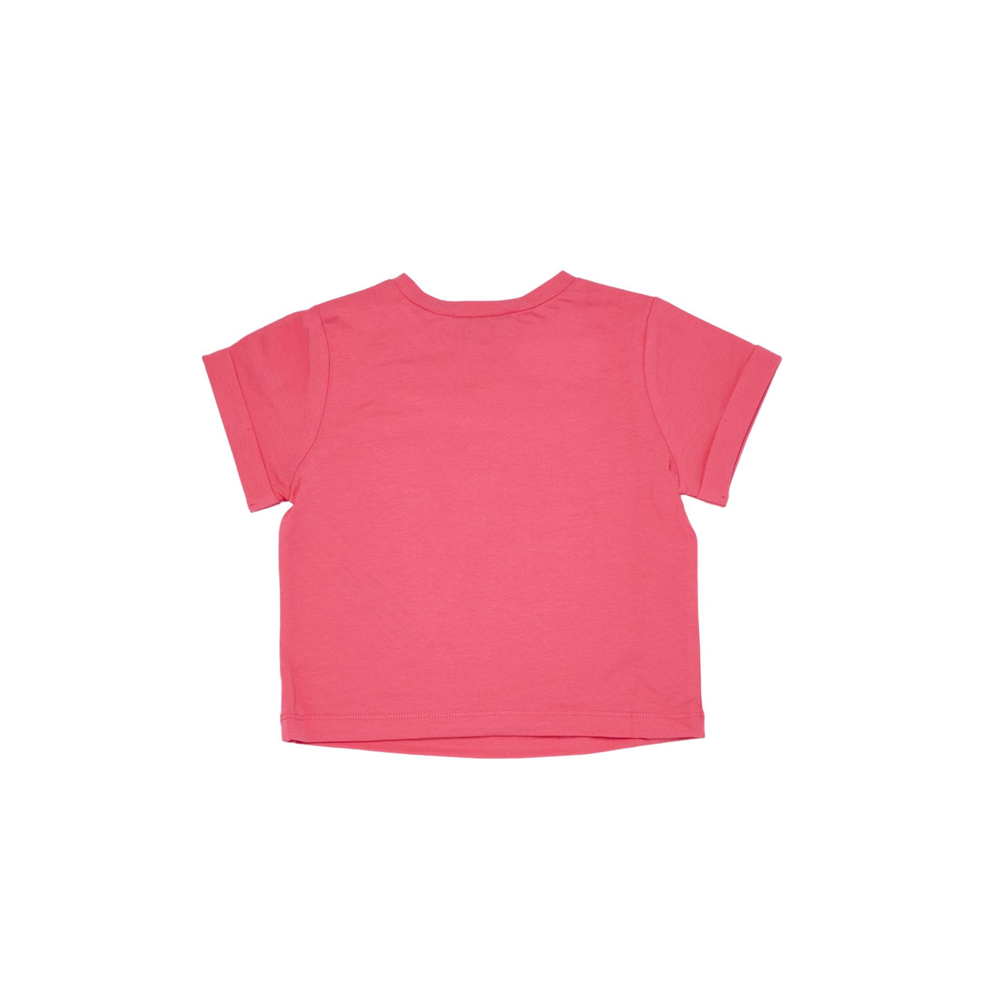 T-shirt Bambina realizzata in morbido cotone con risvolto sulle maniche