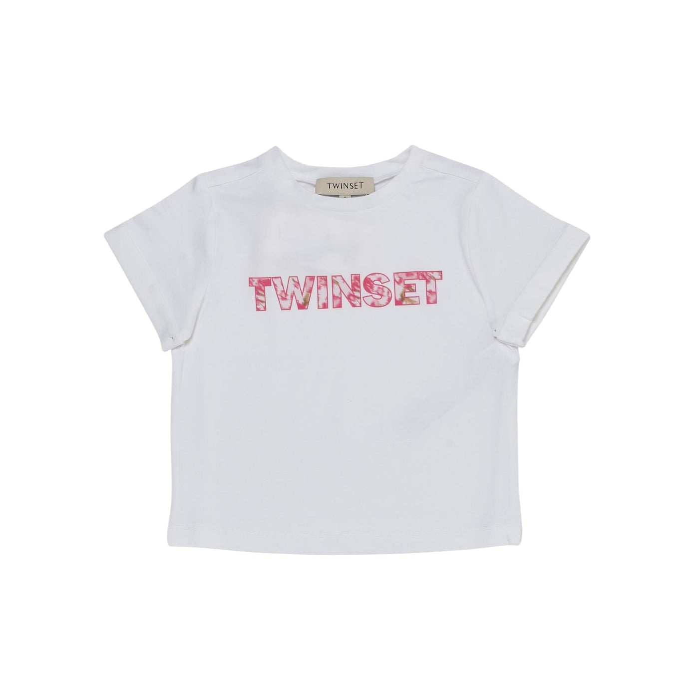 T-shirt Bambina in cotone con scollatura girocollo e maniche corte 