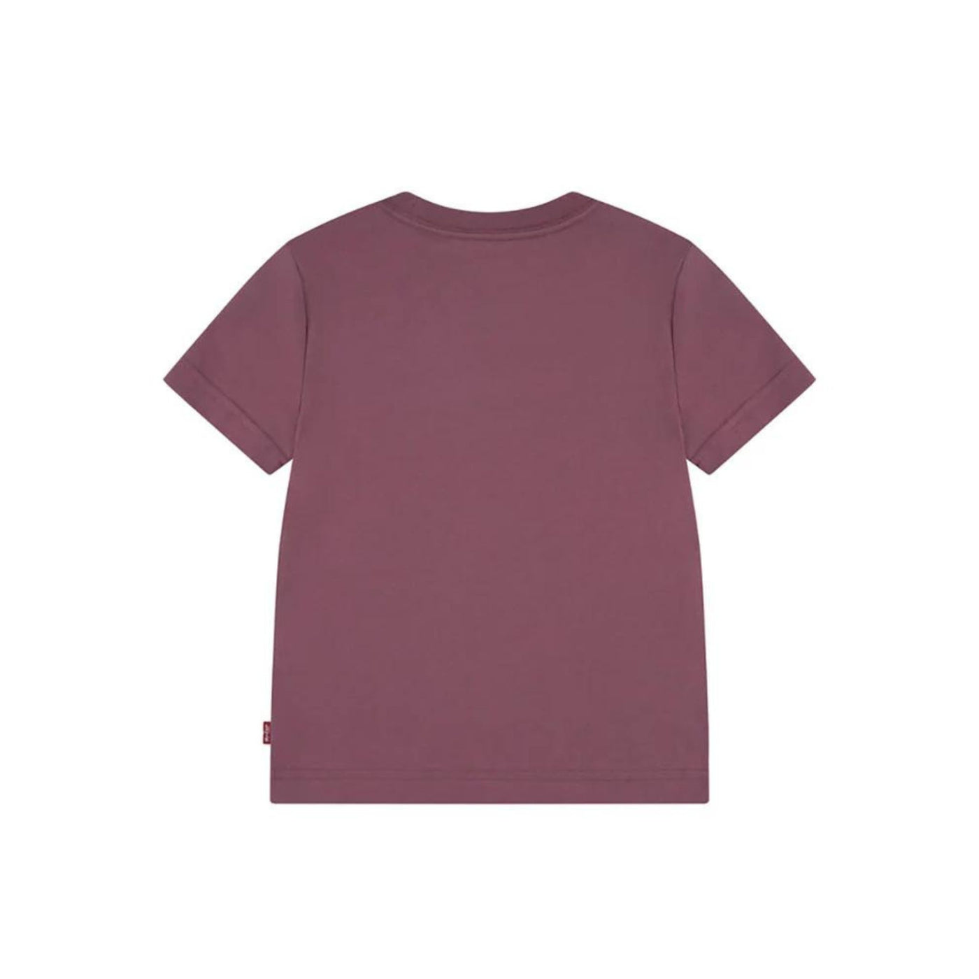 T-shirt Bambino in cotone tinta unita con logo a contrasto