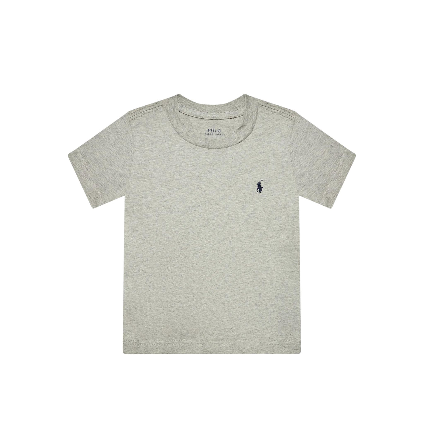 T-shirt Bambino basic con logo ricamato sul petto