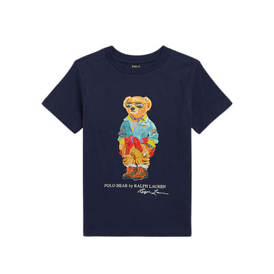 T-shirt Bambino stampa polo bear con maniche corte