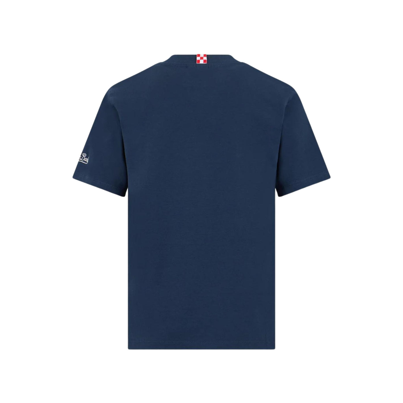T-shirt Bambino Blu con stampa frontale e scollatura girocollo