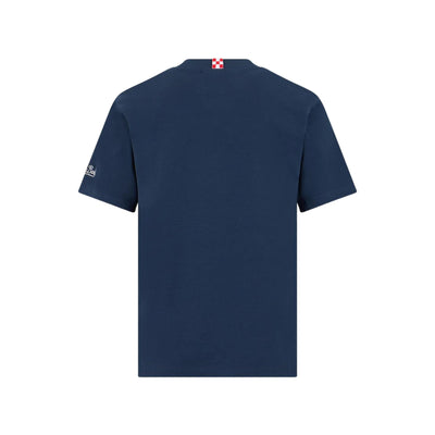T-shirt Bambino Blu con stampa frontale e scollatura girocollo
