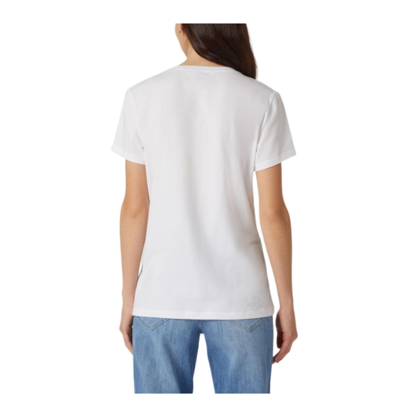 T-Shirt Donna a girocollo con logo frontale