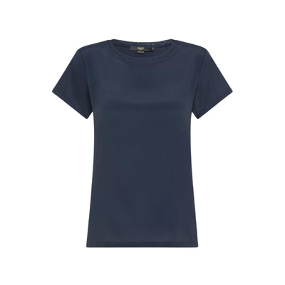 T-shirt Donna dalle linee classiche a tinta unita con maniche corte