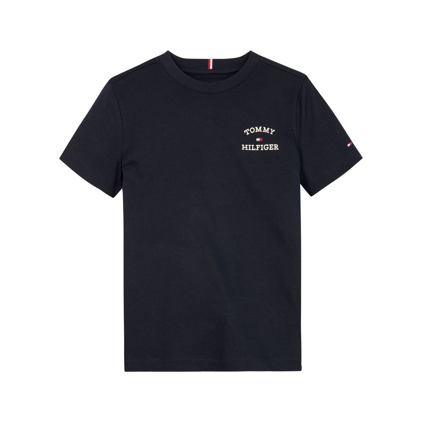 T-shirt Bambino in cotone con scollatura girocollo e stampa logo