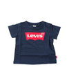 T-shirt Neonato in puro cotone con iconico logo frontale stampato 