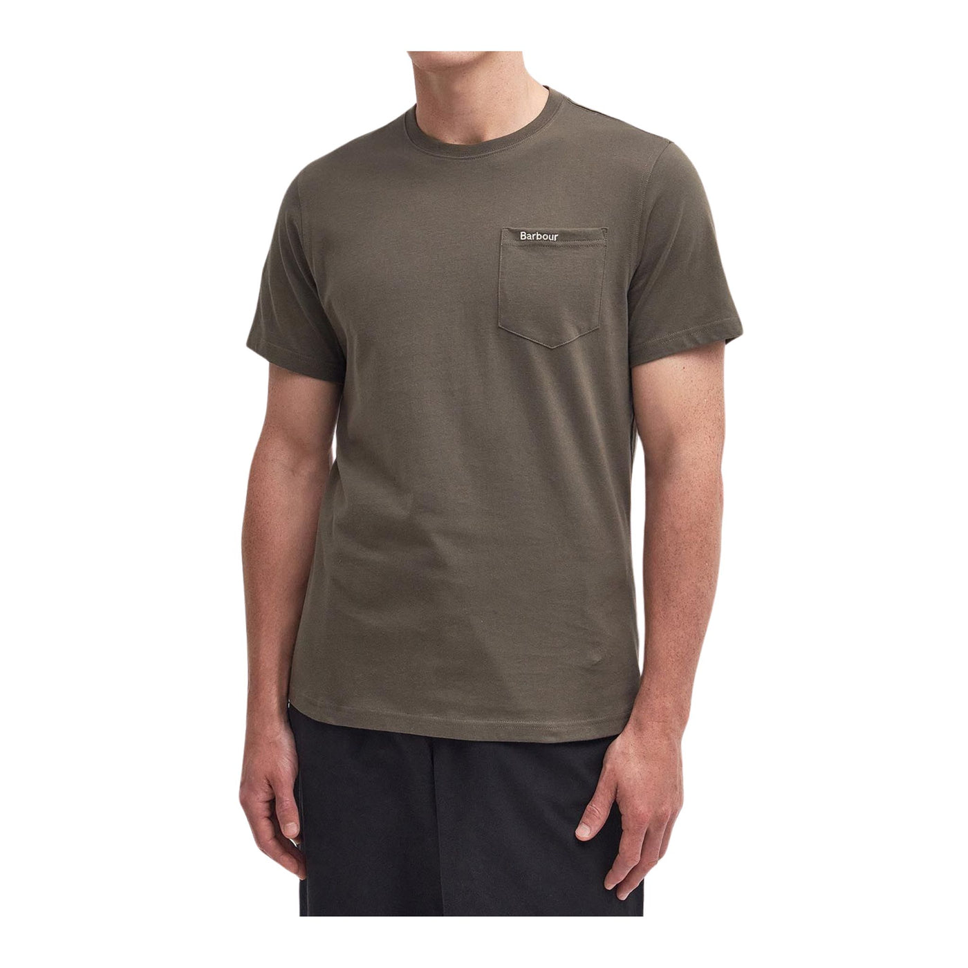  T-shirt Uomo realizzata interamente in cotone con logo a contrasto 