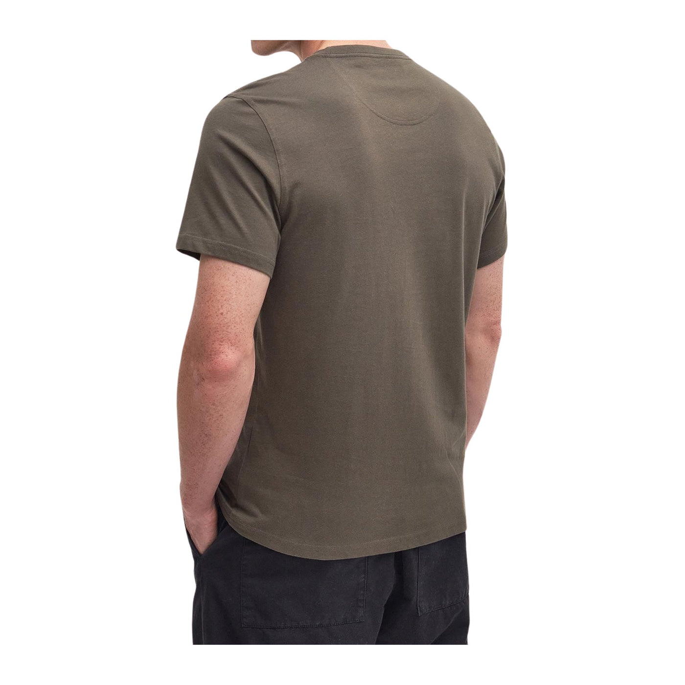  T-shirt Uomo realizzata interamente in cotone con logo a contrasto 