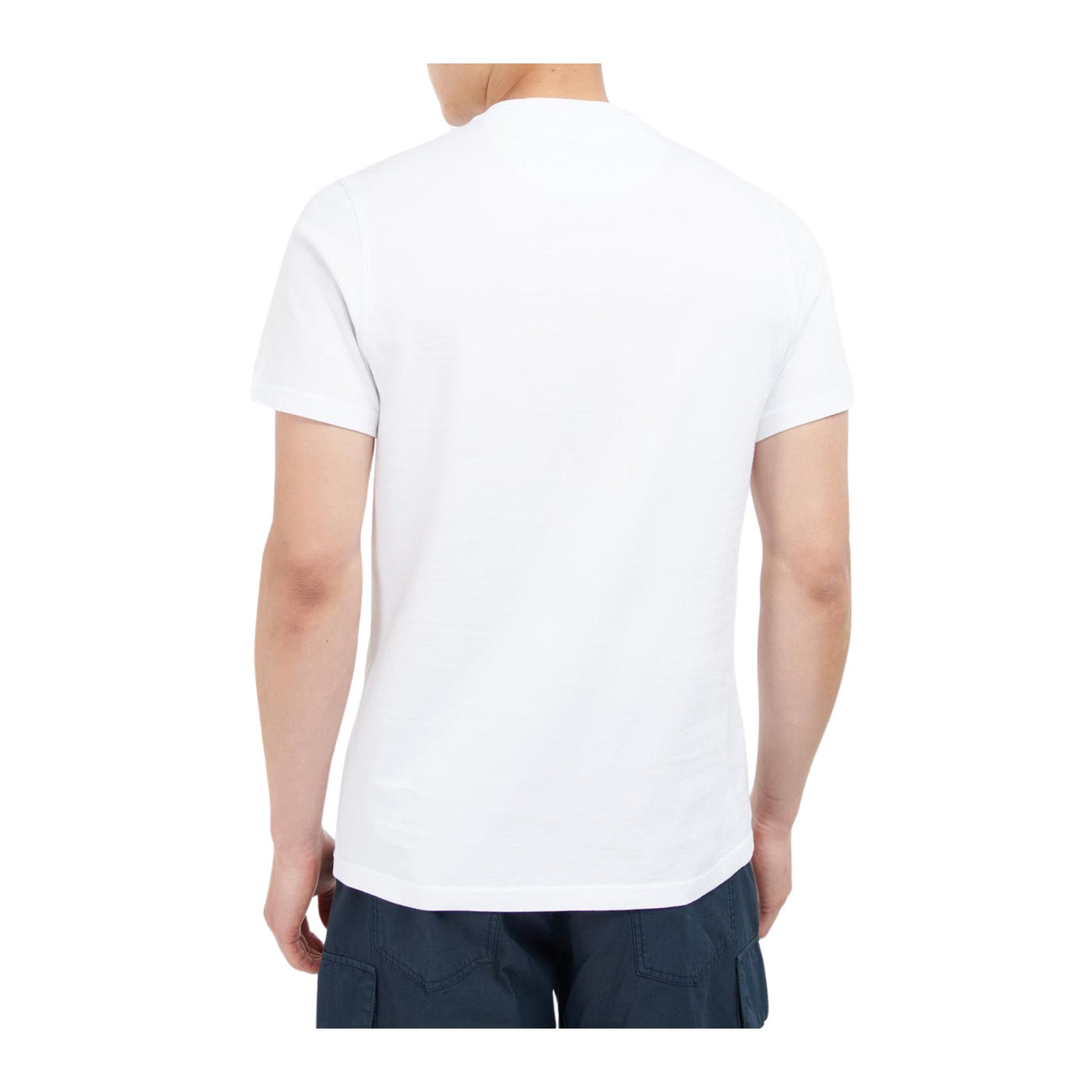 T-shirt Uomo bianca in cotone a mezza manica