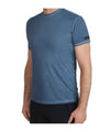 T-shirt Uomo Blu logo applicato