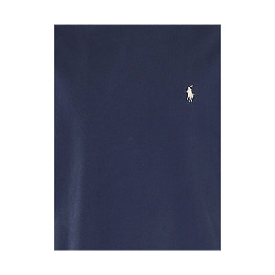 T-shirt Uomo Blu tinta unita con scollatura girocollo e maniche corte 