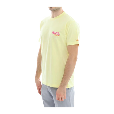 T-shirt Uomo Gialla con maxi stampa posteriore e scollatura girocollo