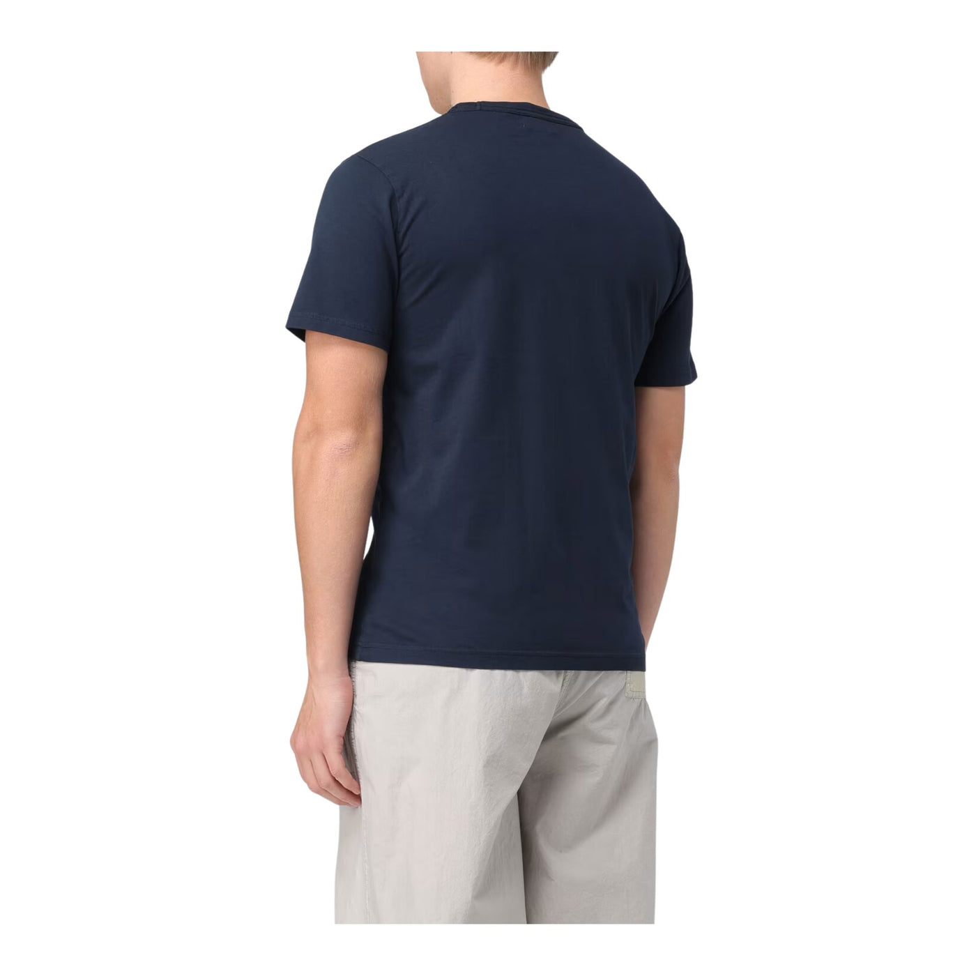 T-shirt Uomo in cotone elasticizzato con scollatura girocollo e maniche corte