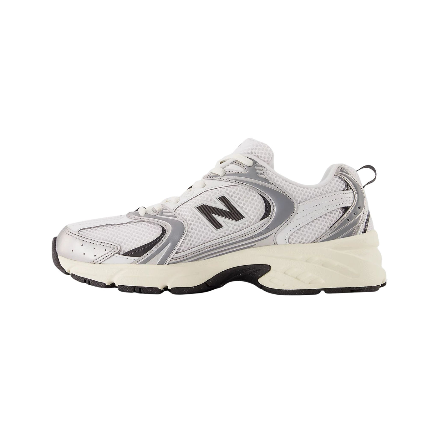 Sneakers Unisex Bicolor con dettagli neri