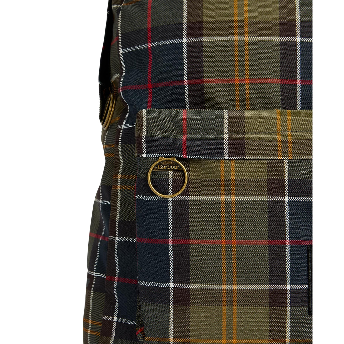 Zaino Uomo Torridon in tartan dettaglio tasca frontale
