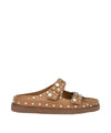 Sandali Donna Ultra02 con borchie Marrone