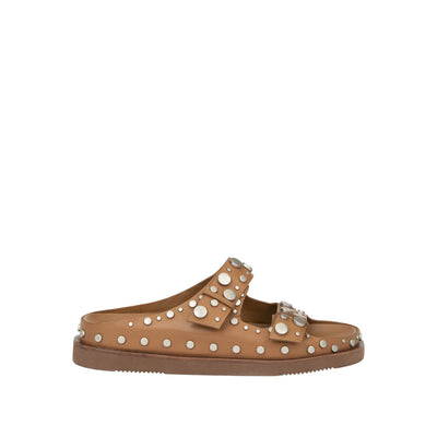 Sandali Donna Ultra02 con borchie Marrone