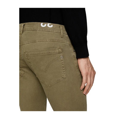 Pantaloni Uomo George in cotone e lyocell Verde dettaglio retro ravvicinato