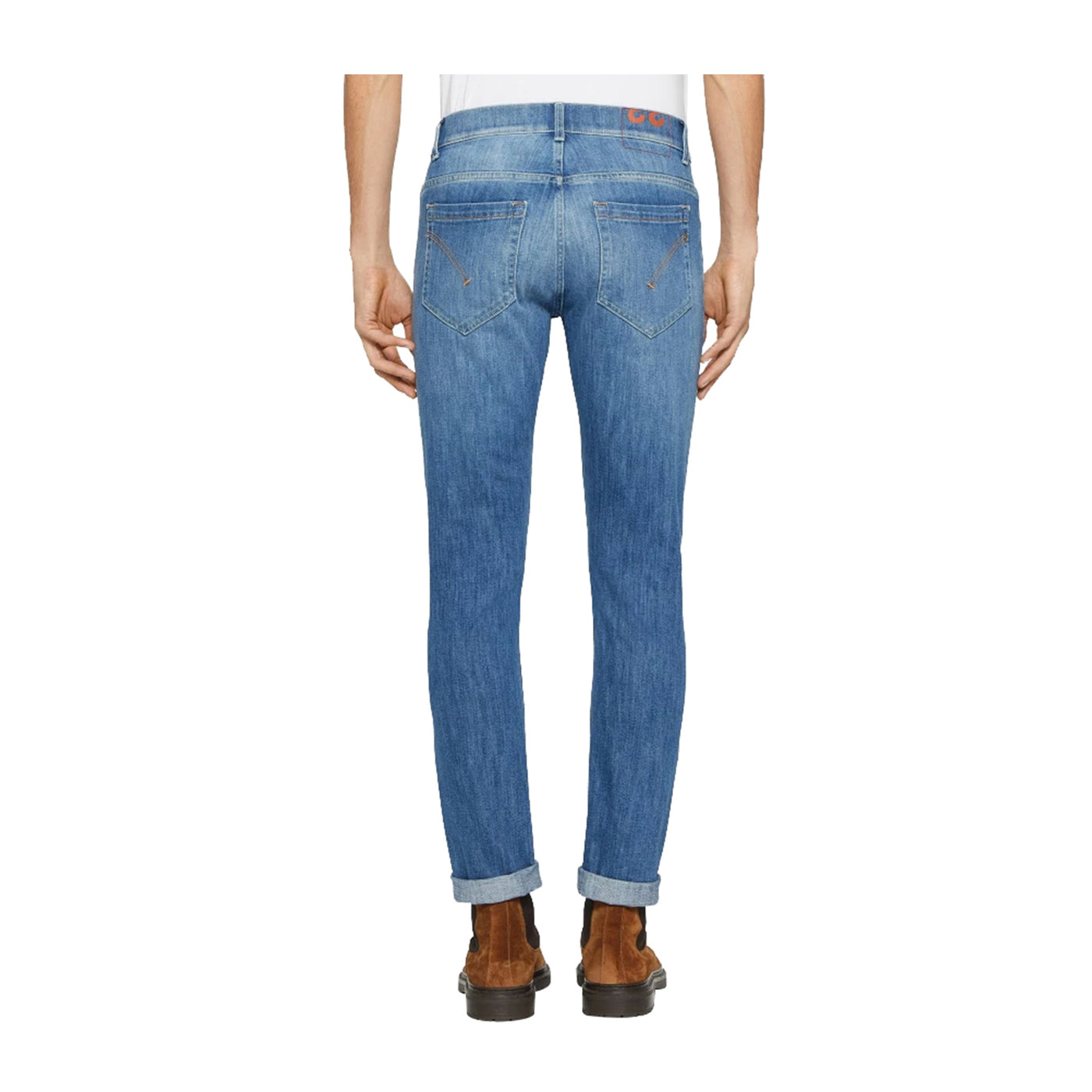 Jeans Uomo George skinny in denim stretch modello retro