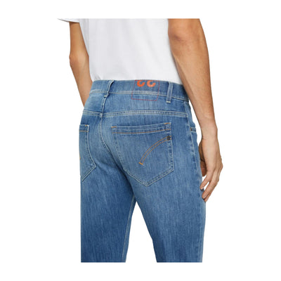 Jeans Uomo George skinny in denim stretch dettaglio retro ravvicinato