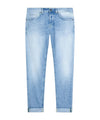 Men's jeans with low waist