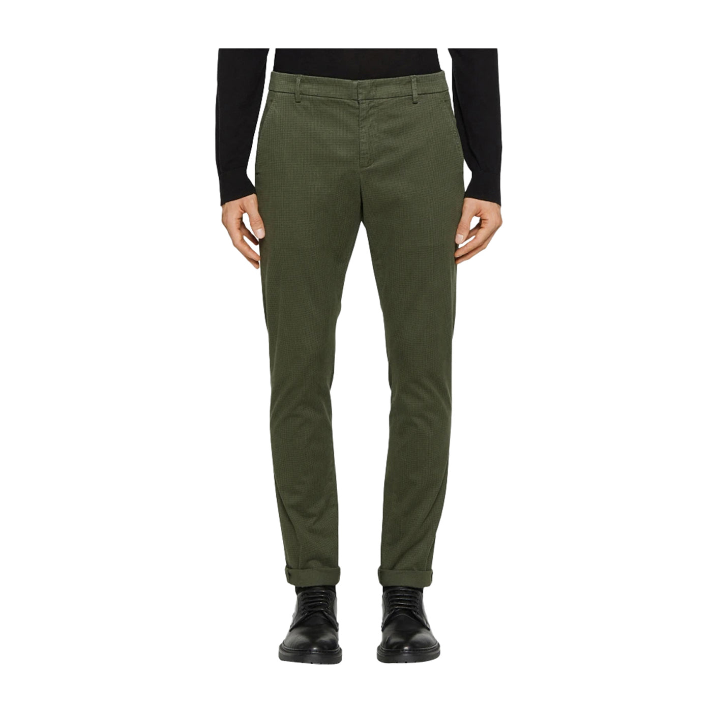 Pantaloni Uomo Gaubert Verde militare modello frontale