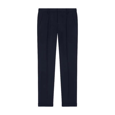 Pantaloni Uomo Gaubert in tela di lana Navy