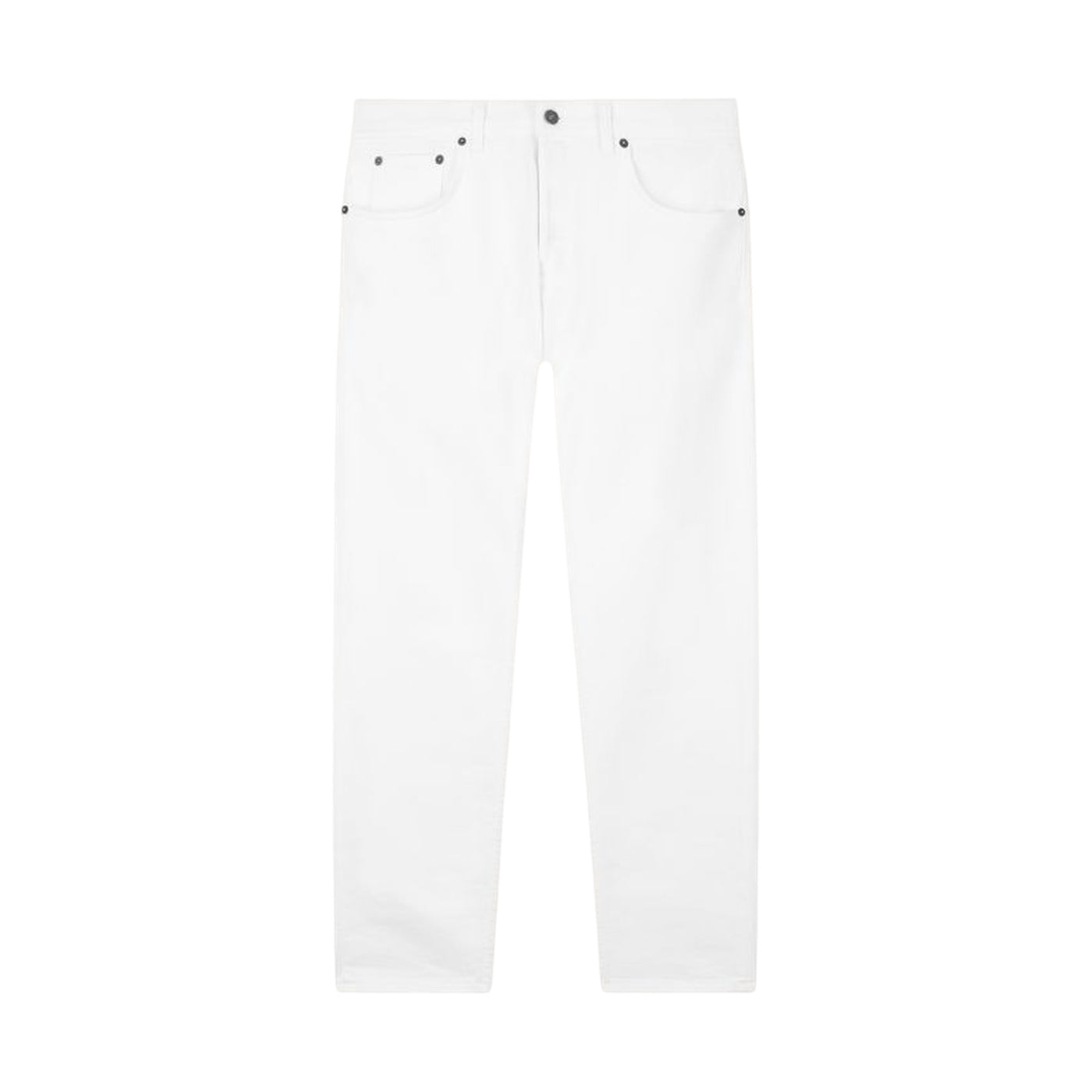 Pantaloni Uomo 5 tasche in tinta unita bianca