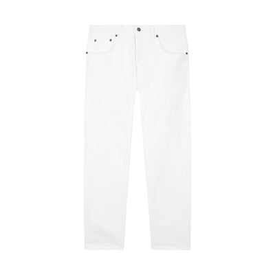Pantaloni Uomo 5 tasche in tinta unita bianca