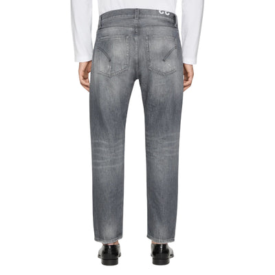 Jeans Dian carrot da Uomo in denim grigio modello retro