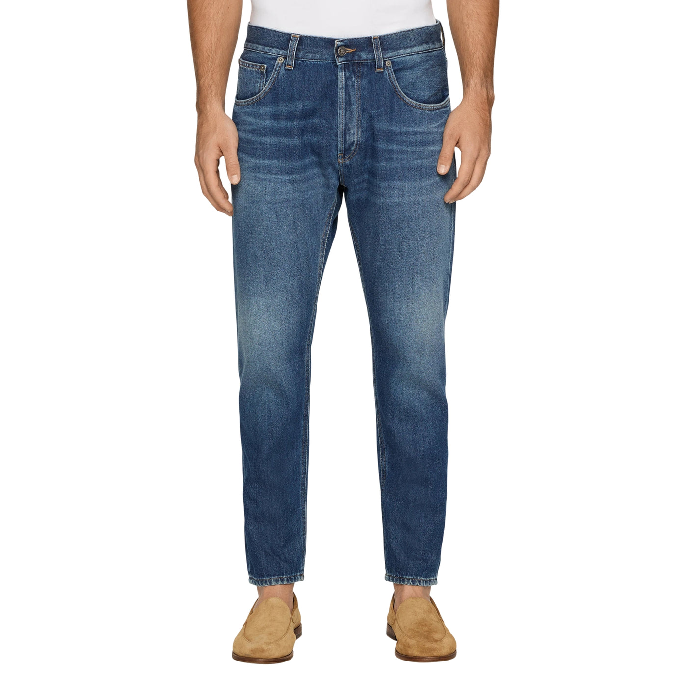 Jeans Dian Uomo carrot in denim moello frontale