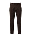 Pantalone Uomo con logo metallico e pinces