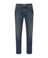 Jeans Uomo in denim misto cotone con diversi bottoni