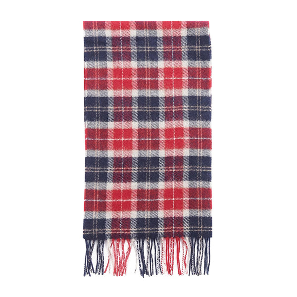 Barbour Sciarpa Lana Rossa Sciarpa Lambswool Woven Barbour Rosa