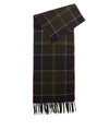 Sciarpa Uomo Galingale, con frange e motivo check