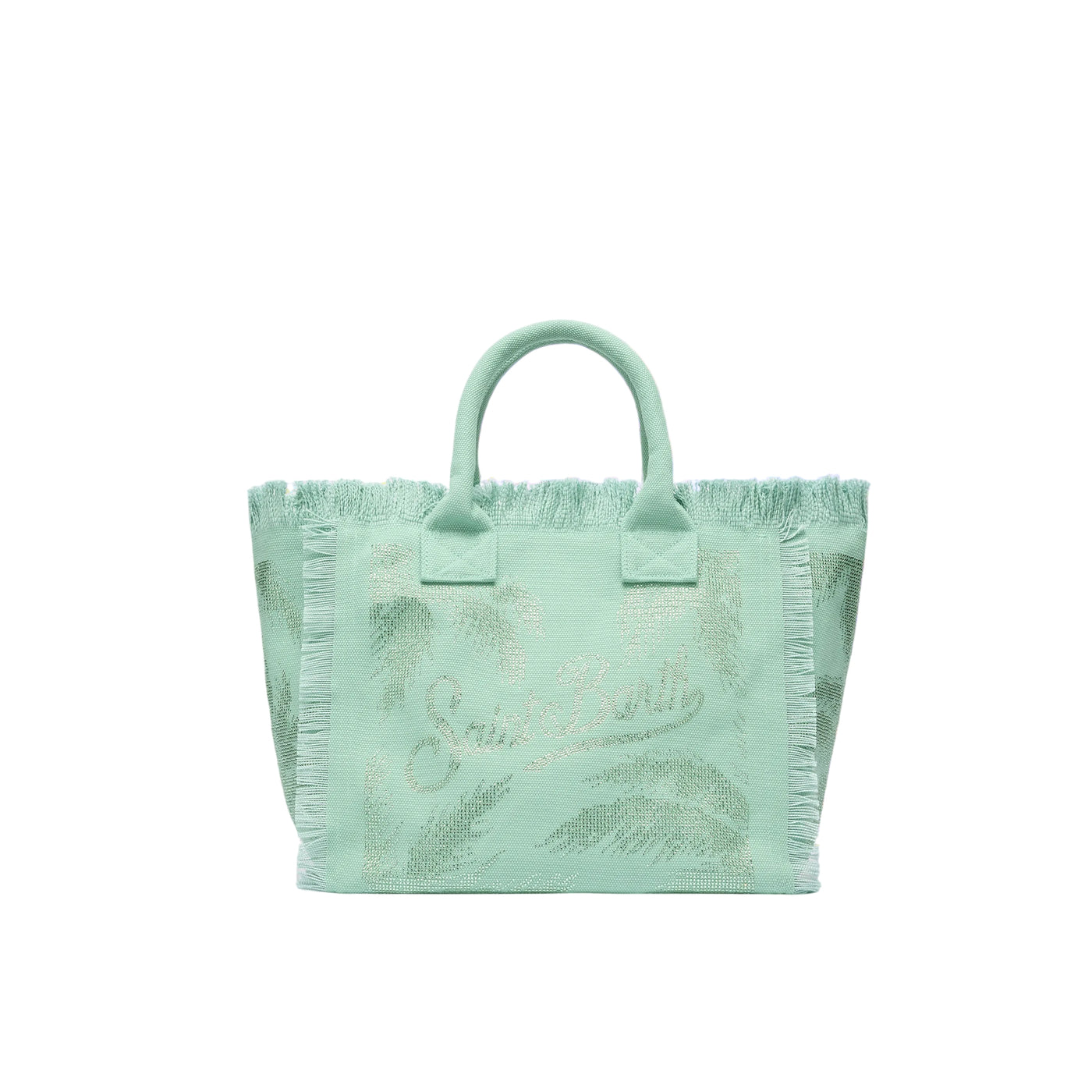 Borsa a mano da donna con strass Verde acqua