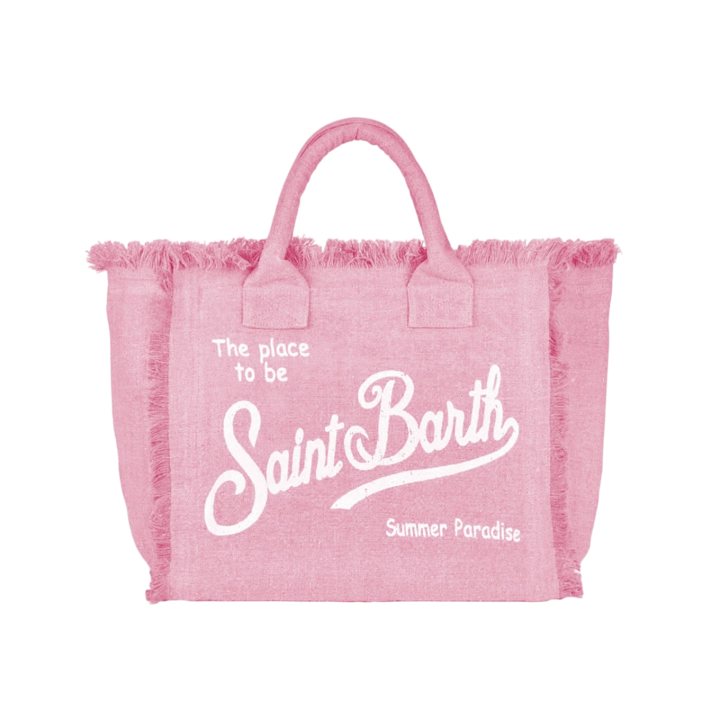 Borsa tote Donna Vanity in lino Rosa