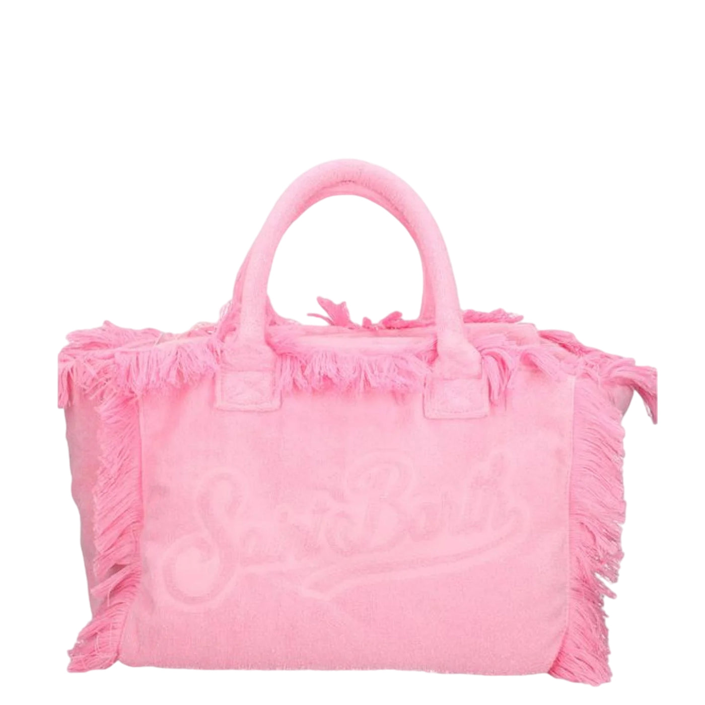 Borsa a mano Vanity Terry effetto asciugamano Rosa