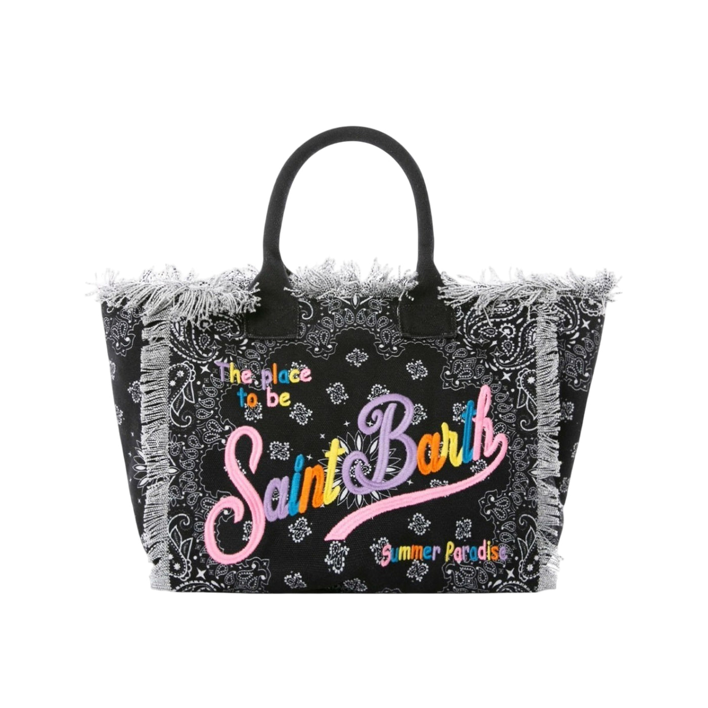 Borsa a mano Vanity stampa bandana Nera