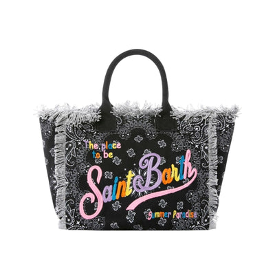 Borsa a mano Vanity stampa bandana Nera