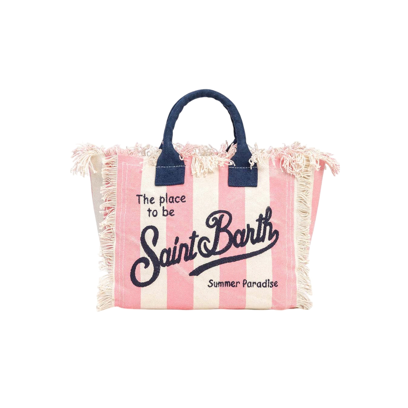 Acquista subito la Borsa Donna, realizzata in cotone con doppi manici, bordi sfrangiati e logo stampato frontale, firmata Saint Bart su Old England: vieni a scoprire tutta la collezione sul nostro sito. 