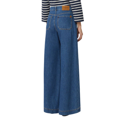 Jeans Donna a gamba larga modella retro