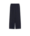 Pantalone Donna a palazzo in tela di lana Blu