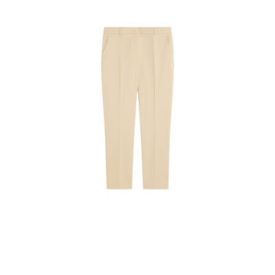 Pantalone Donna a sigaretta in cotone stretch beige