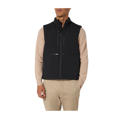 Gilet imbottito con zip impermeabili Nero