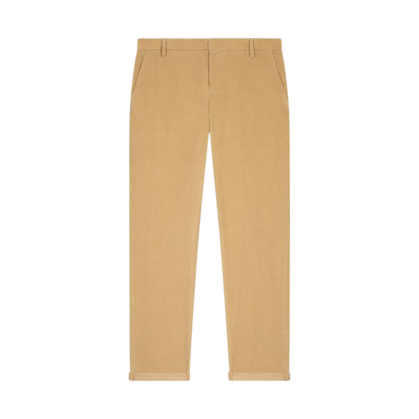 Pantaloni Uomo Slim in velluto a coste giallo