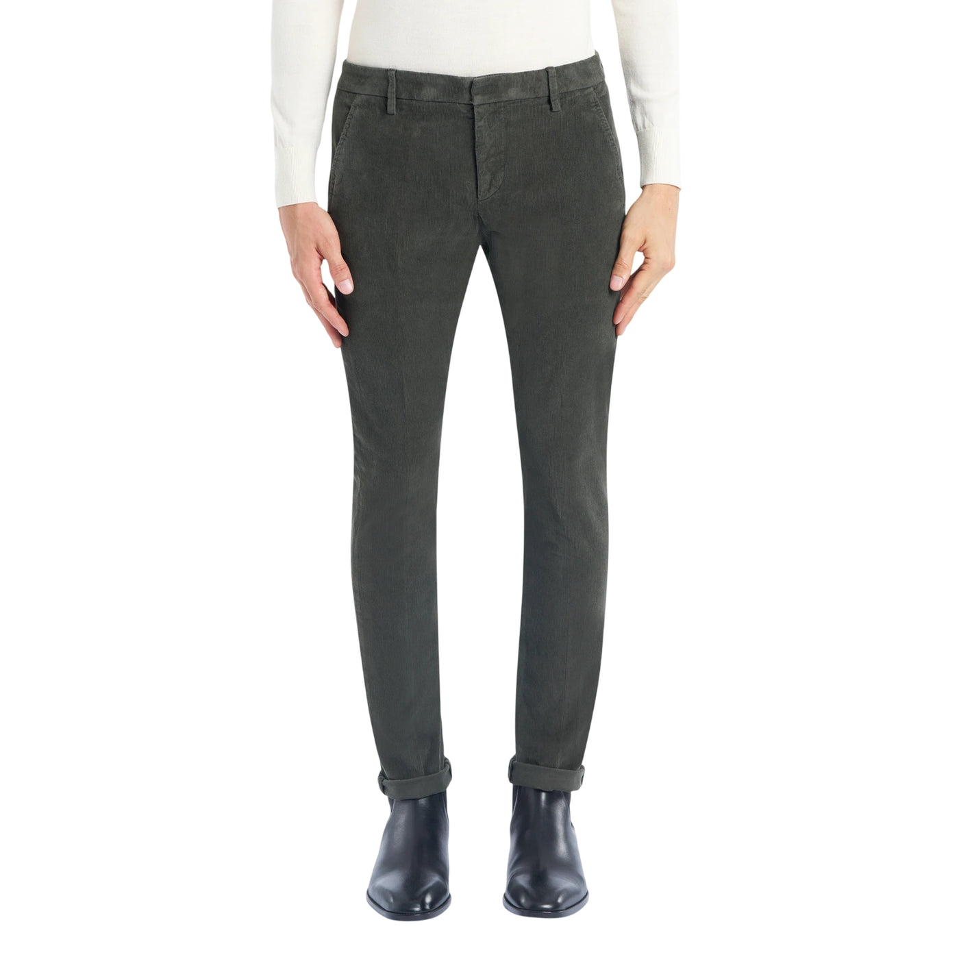 Pantalone Uomo in velluto, Gaubert, dal fit slim